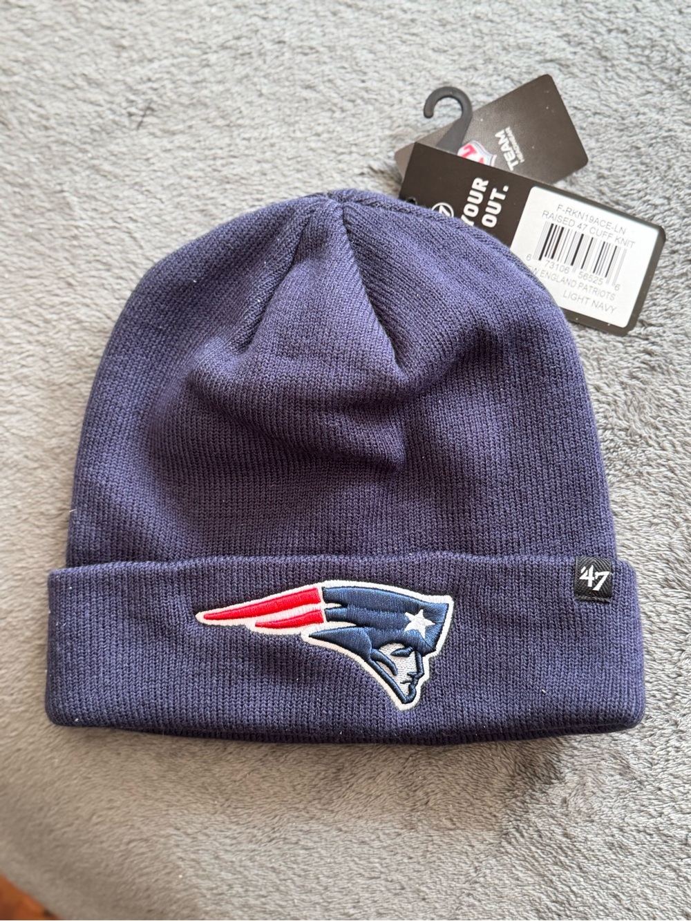 Men’s New England Patriots '47 Brand primary cuffed knit beanie